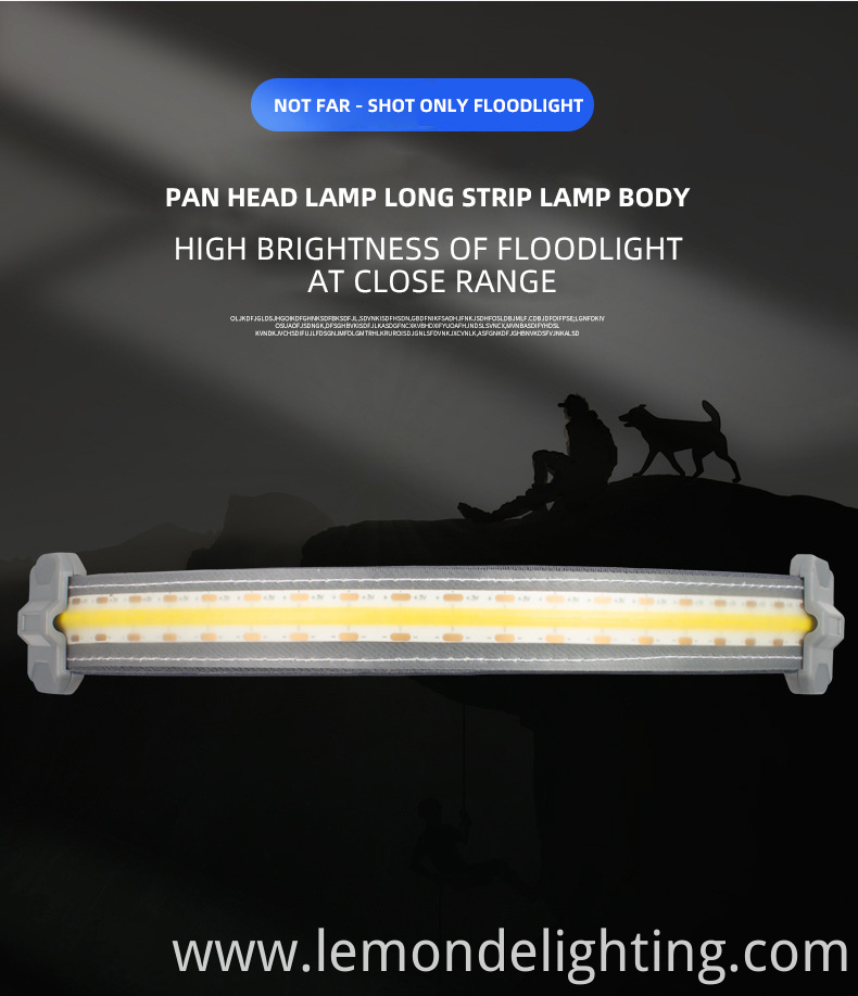 running LED COB headlamp